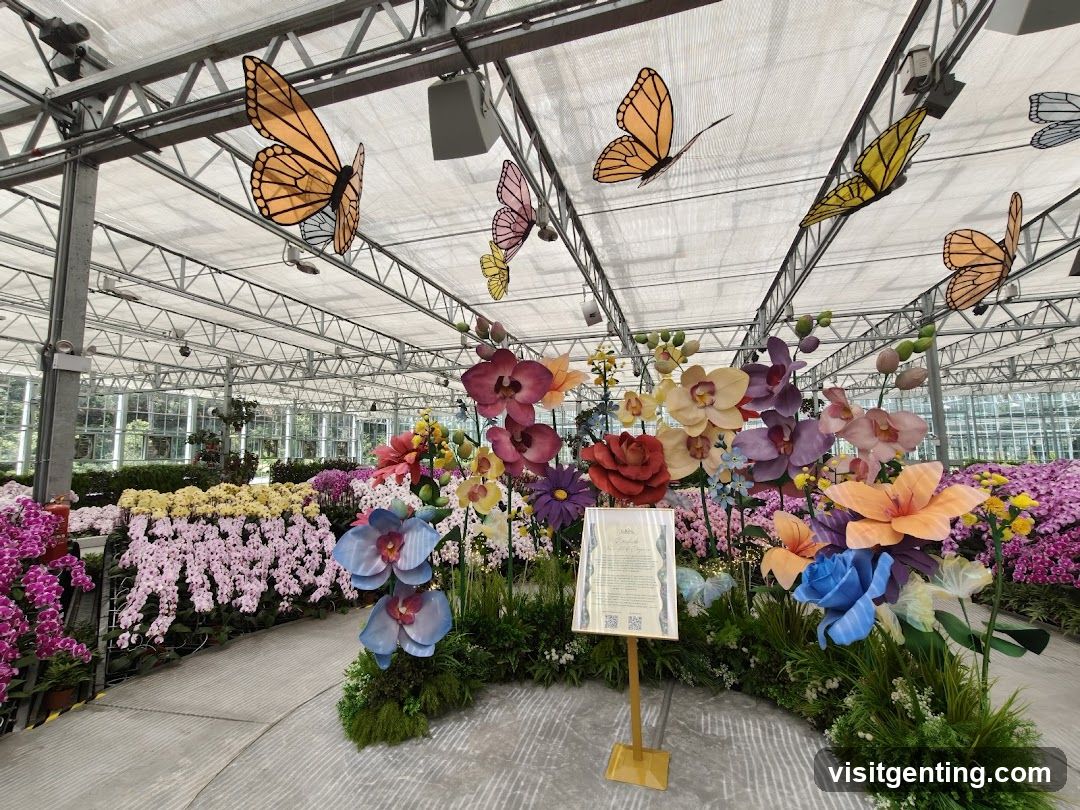 Floral Display in Greenhouse