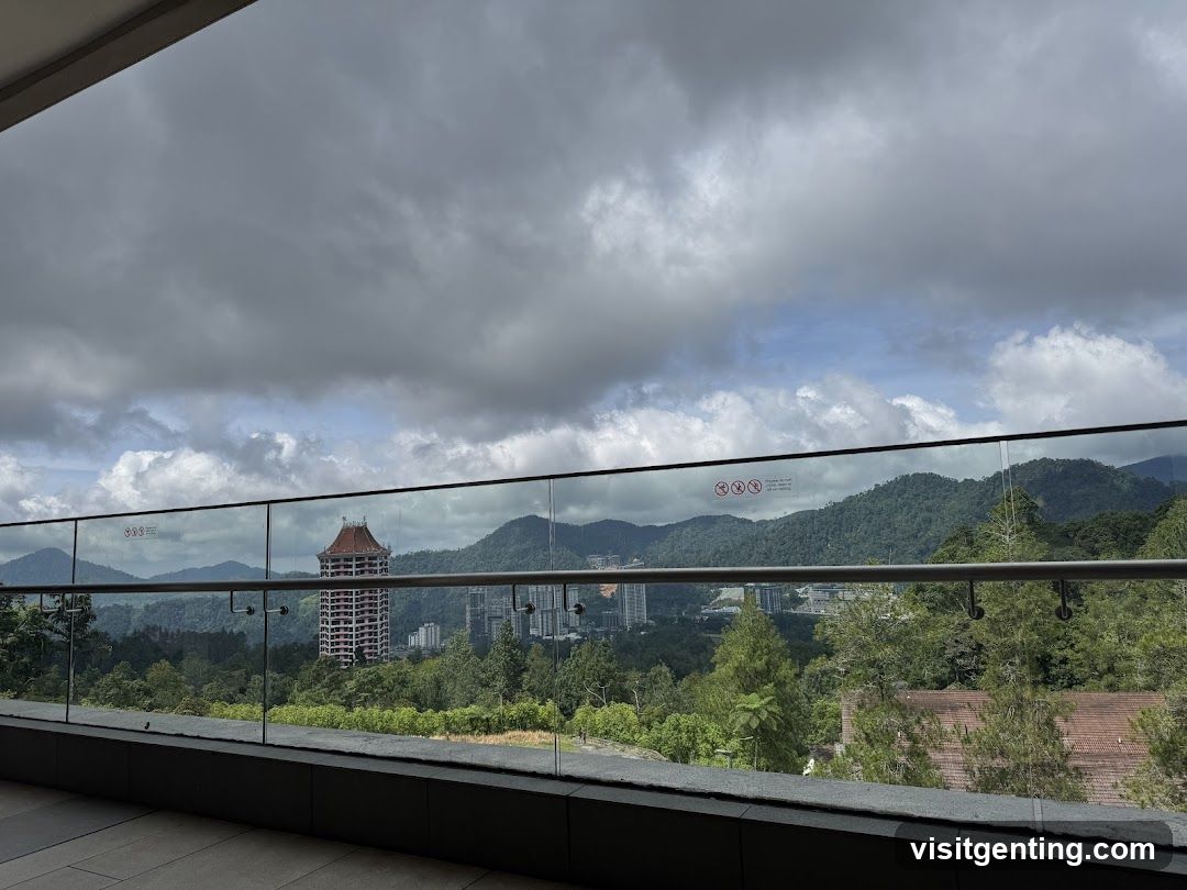 Balcony View with Glass Railings