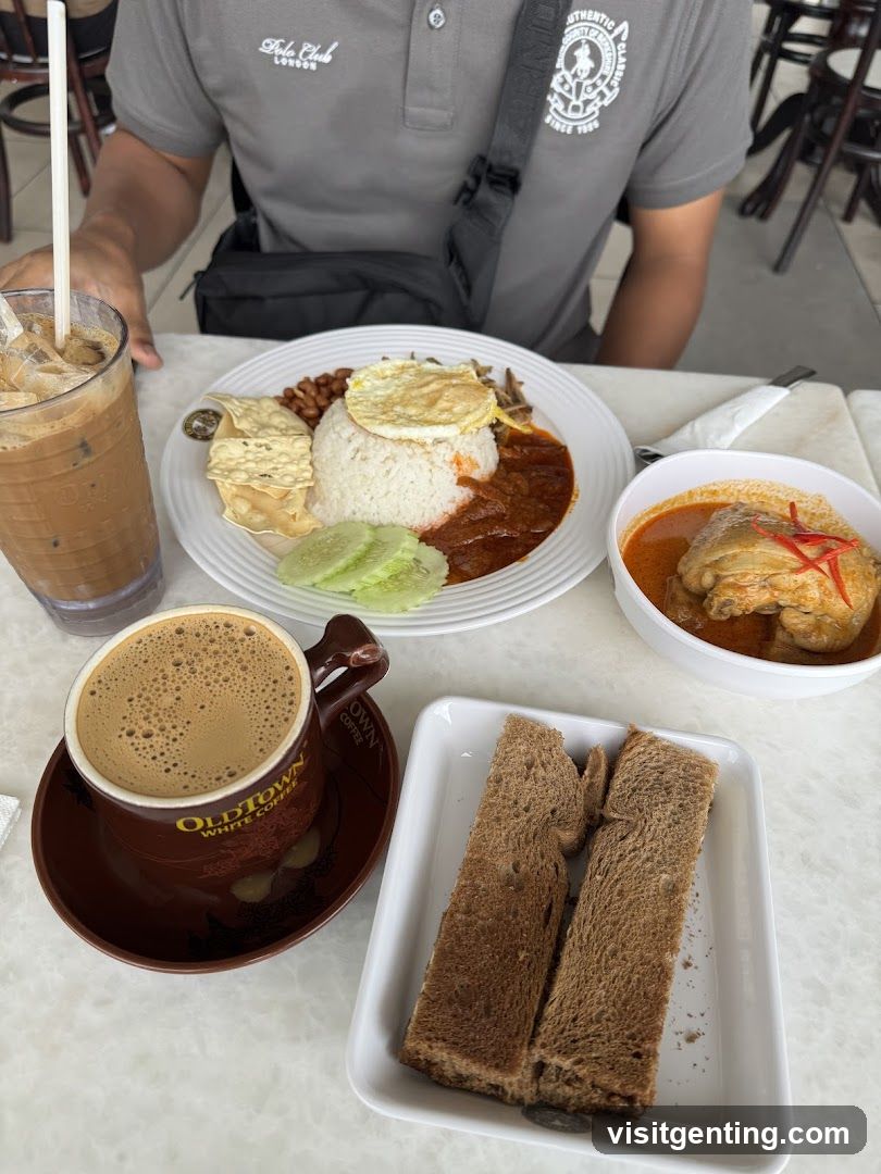 Table with Food and Drink Items