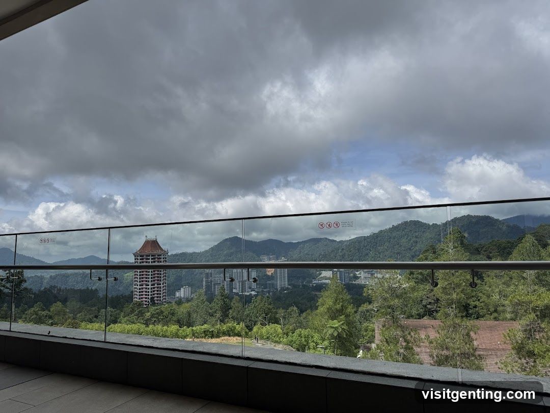 Balcony View with Mountainous Landscape