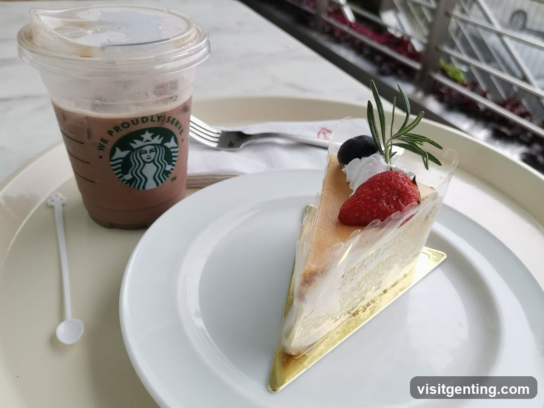 Starbucks beverage and dessert