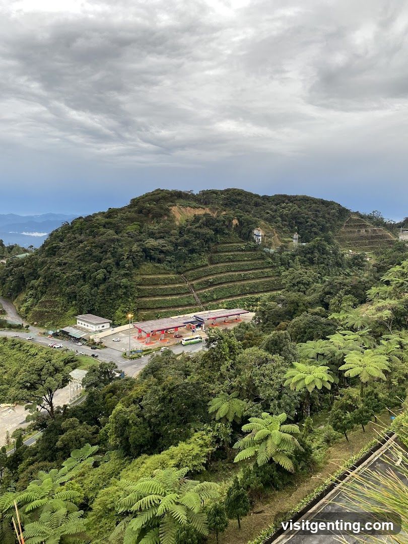 Mountainous Landscape with Infrastructure