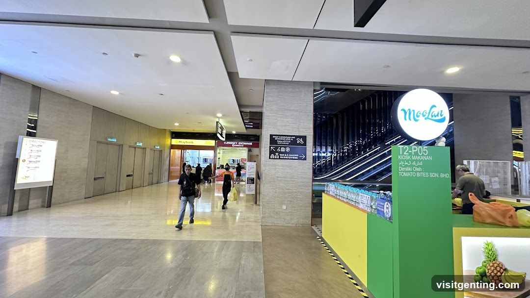Interior of shopping area