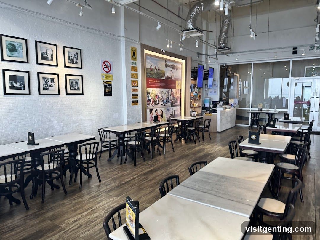 Interior of a café or restaurant
