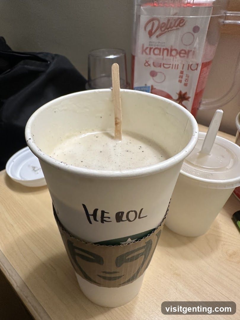 Starbucks Cup with Stirrer