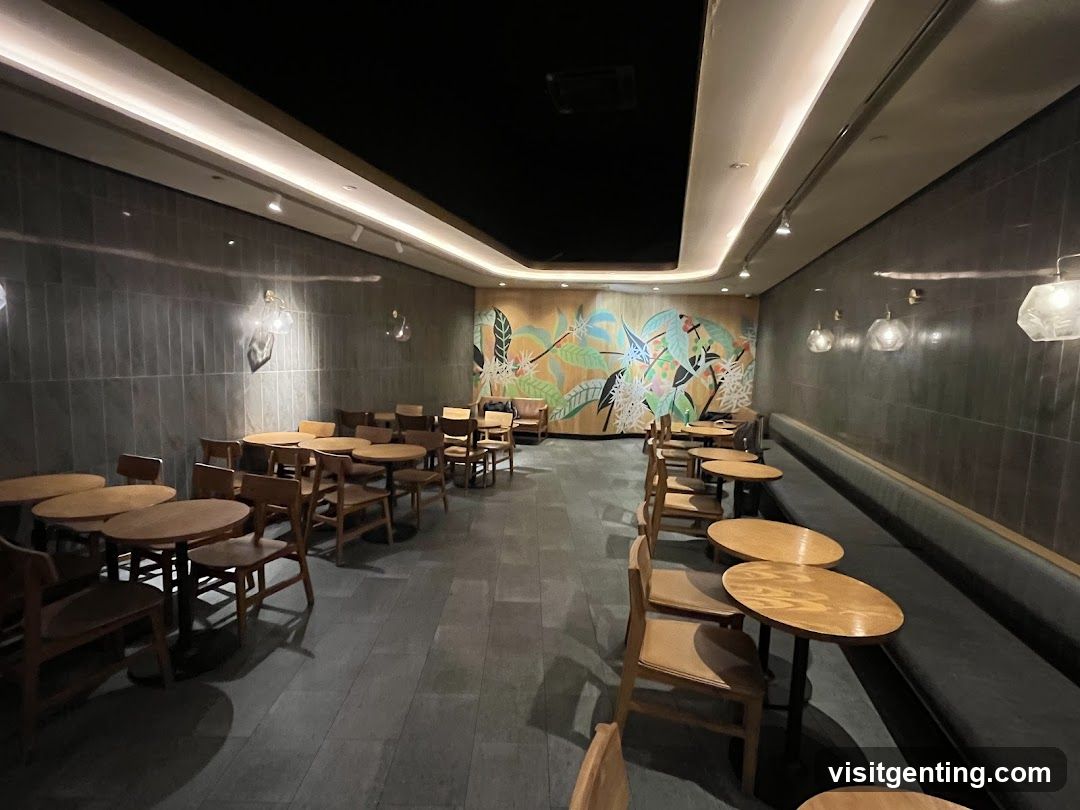 Interior of a café