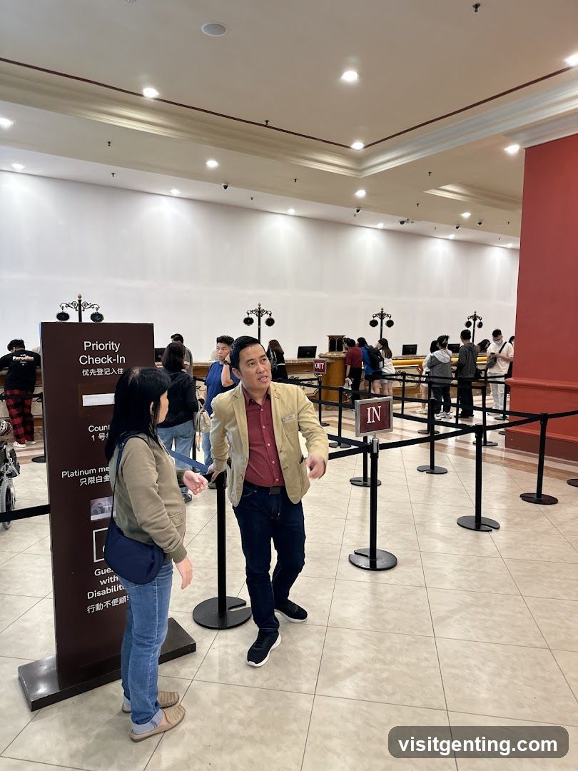 Hotel Lobby Check-In Area