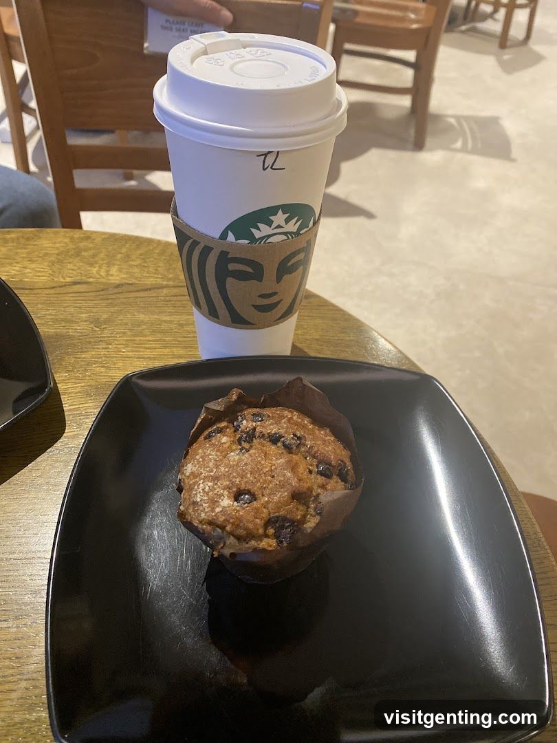 Starbucks Coffee and Muffin
