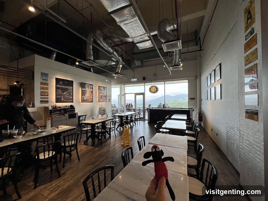 Restaurant Interior with View