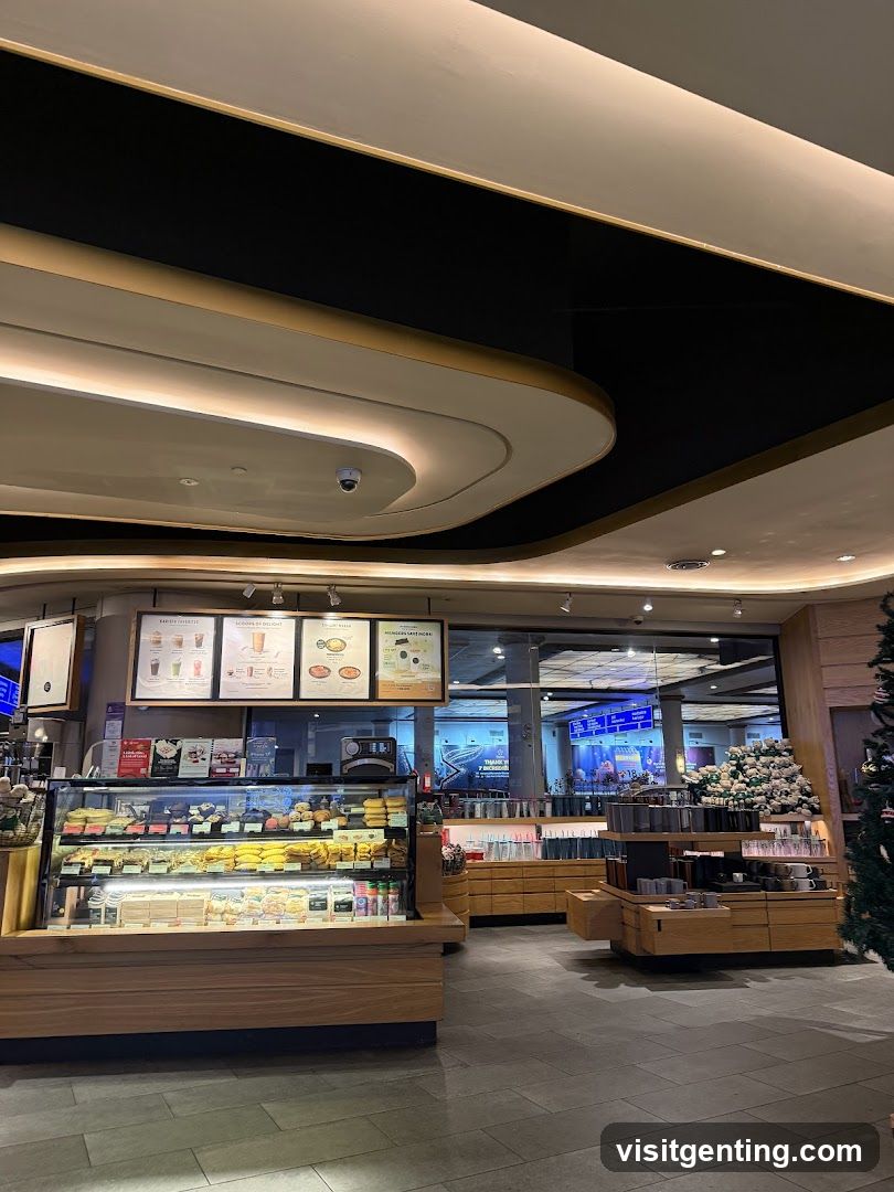 Interior of a café or retail space