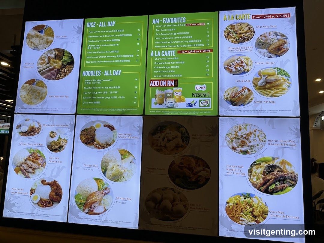 Restaurant Menu Board