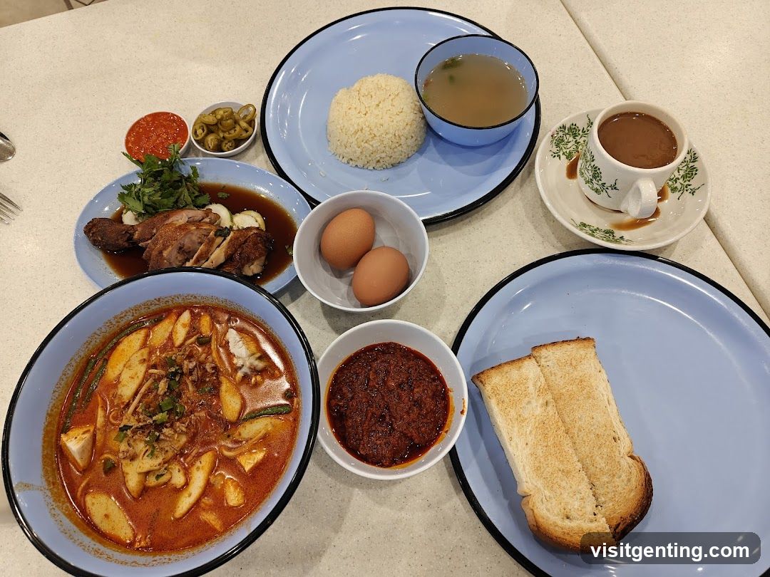 Food Spread on Table