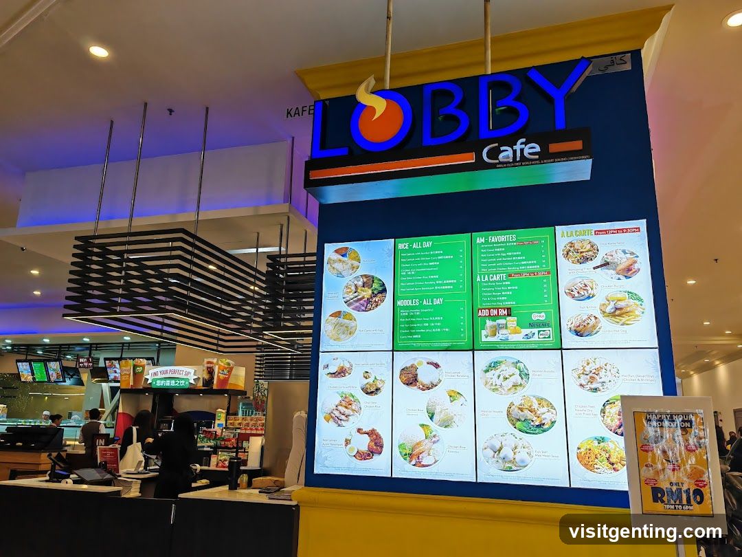 Lobby Cafe Menu Board