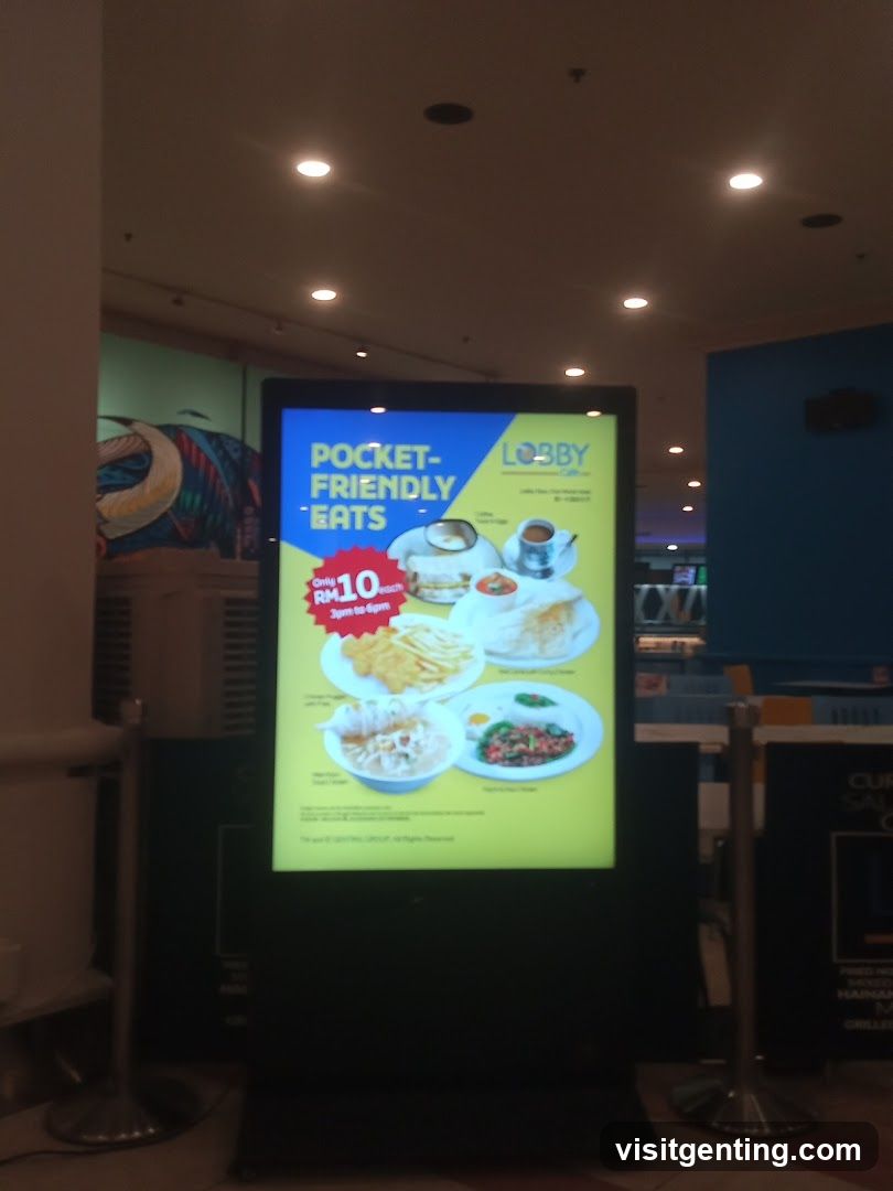 Lobby Restaurant Promotion Display