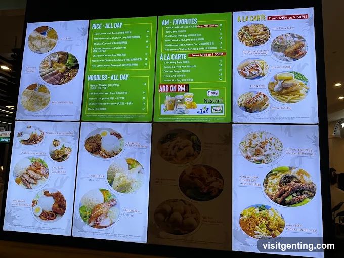 Restaurant Menu Board