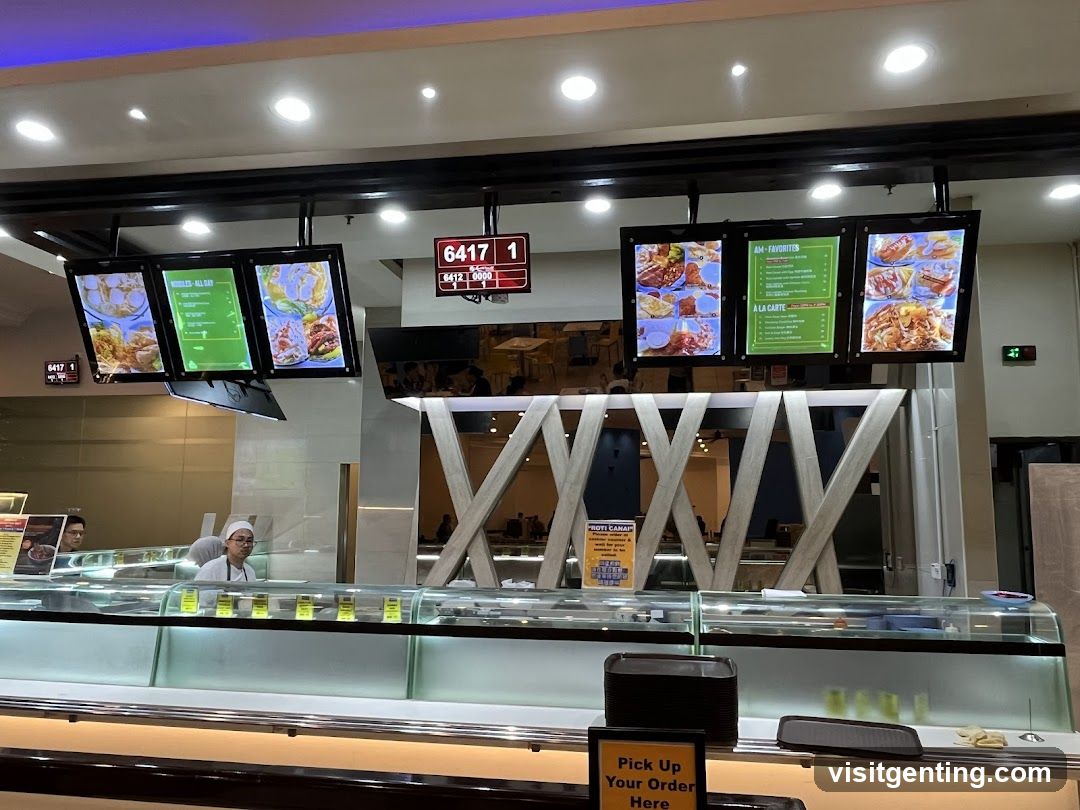 Food court counter area