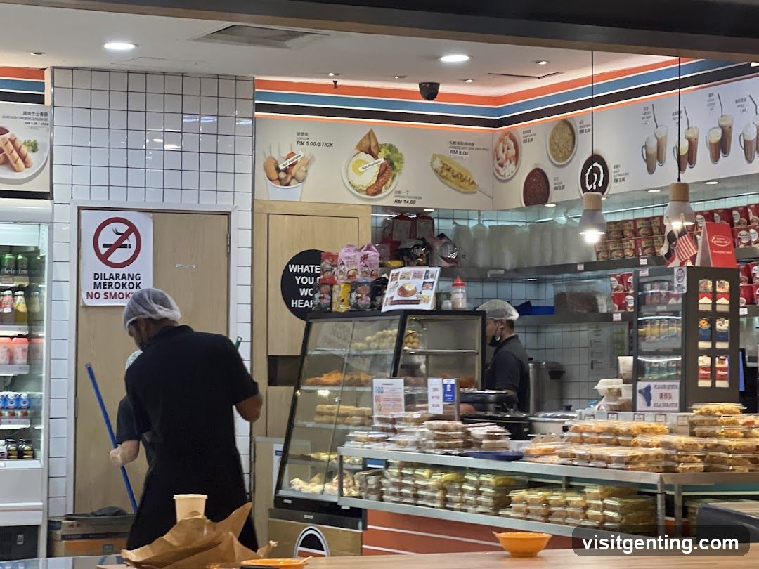 Food stall interior