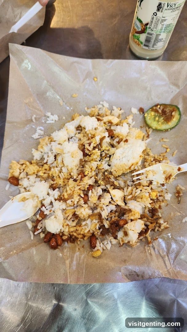 Food on paper wrapper