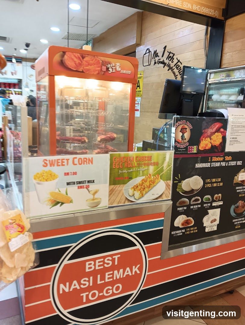 Food stall interior