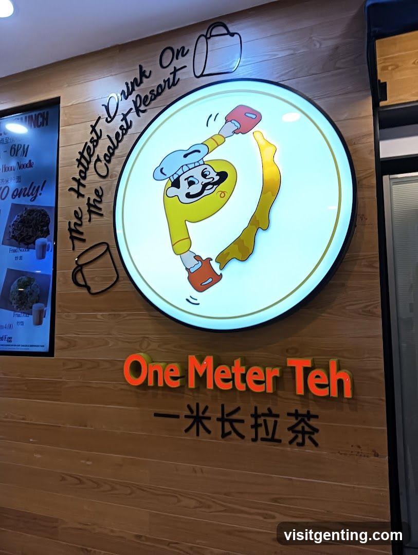 One Meter Teh storefront signage