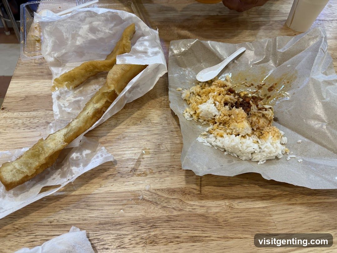 Food on wooden table