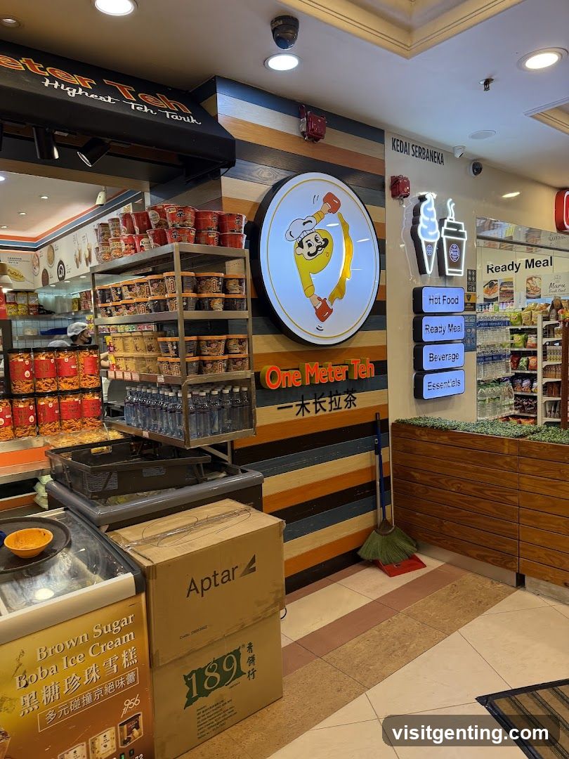 One Meter Teh Shop Interior