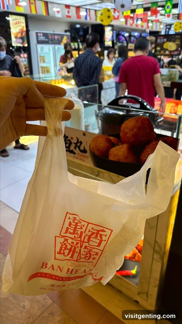 Hand holding plastic bag from Ban Hean