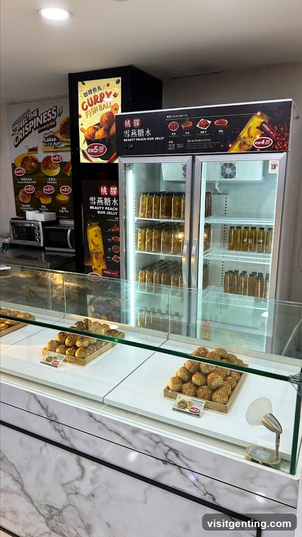 Interior of bakery or food stall