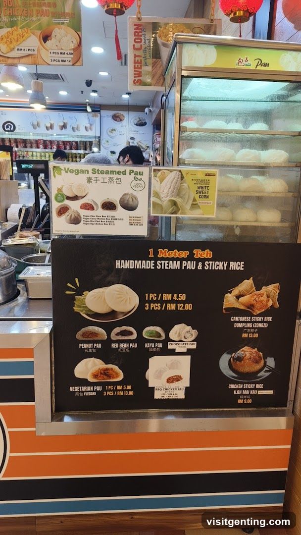 1 Meter Teh Handmade Steam Pau & Sticky Rice Menu