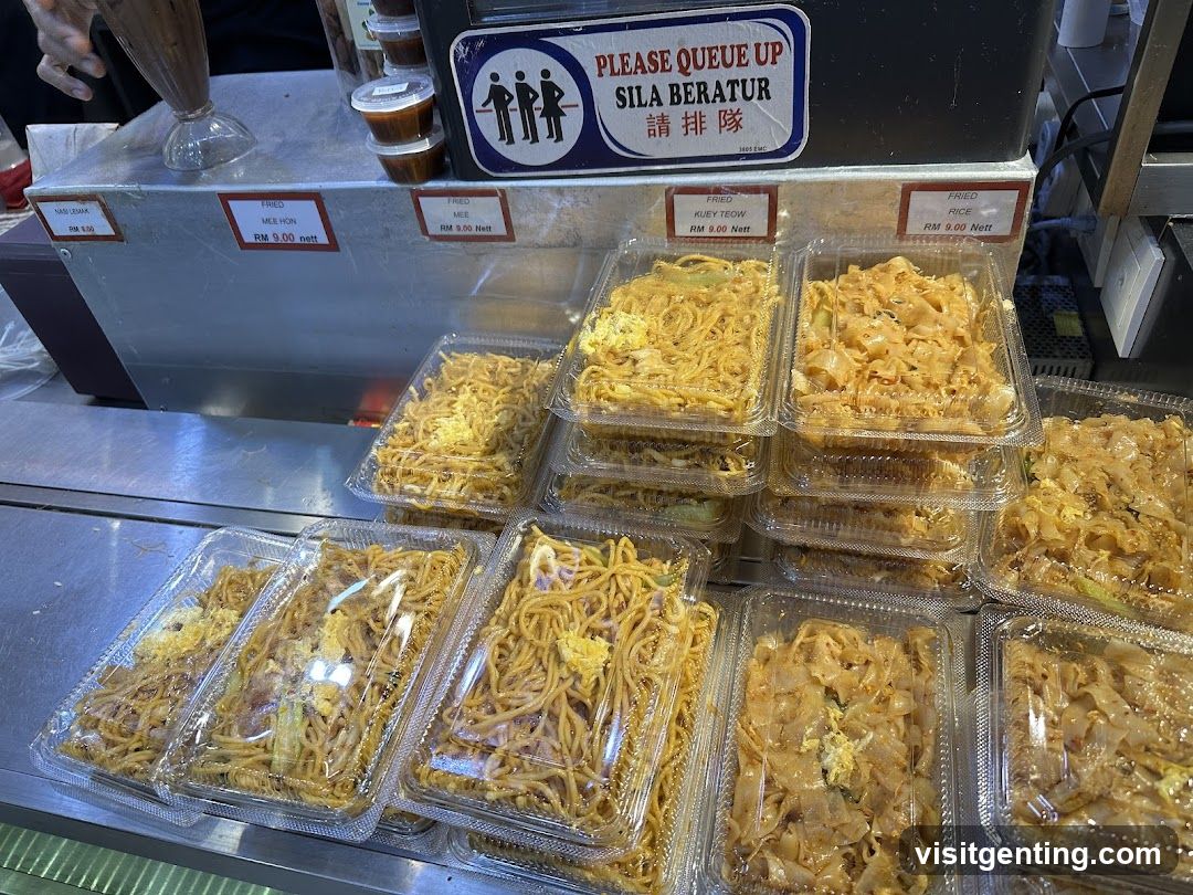 Food stall display