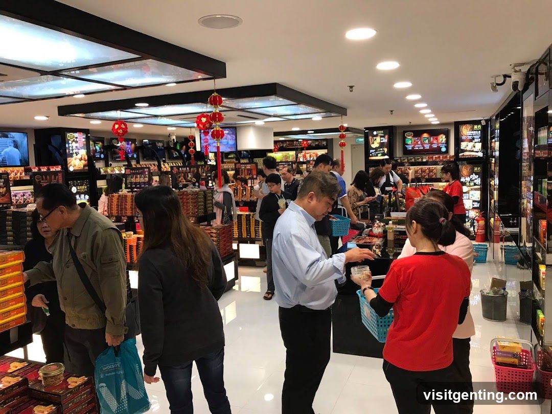 Store Interior with Customers and Staff