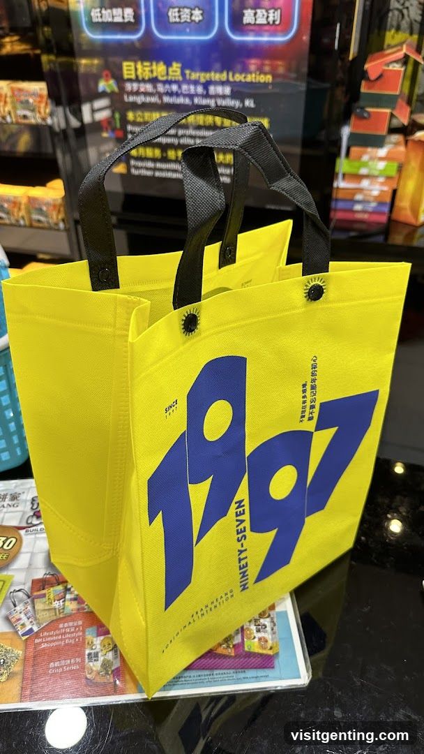 Yellow Shopping Bag with '1997' Logo