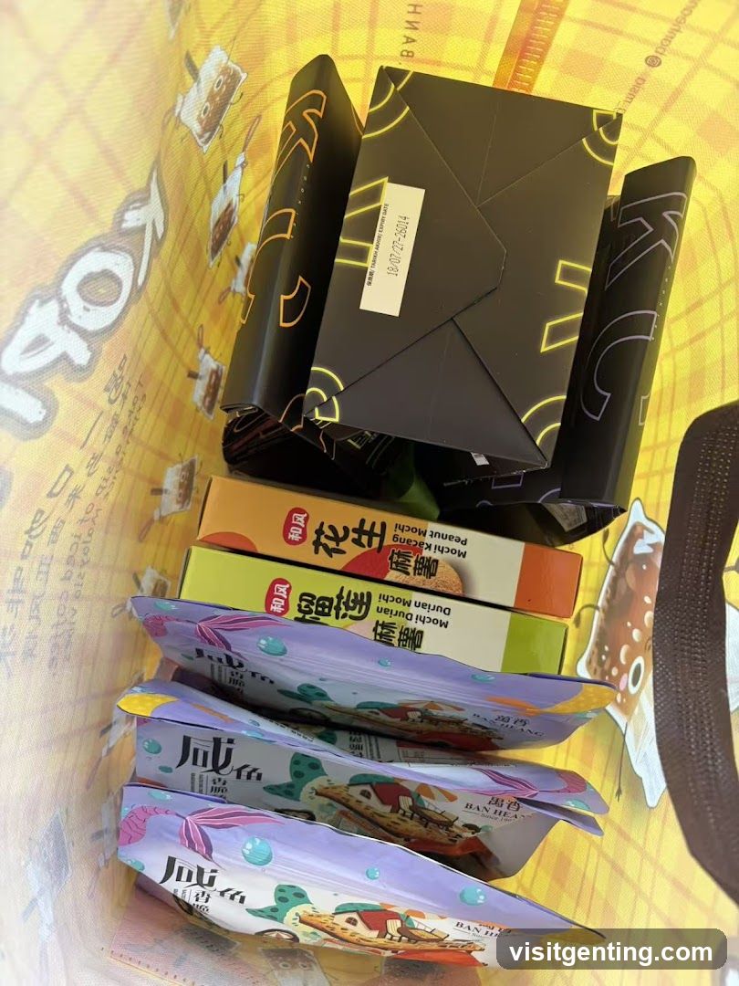 Food Packaging on Yellow Background
