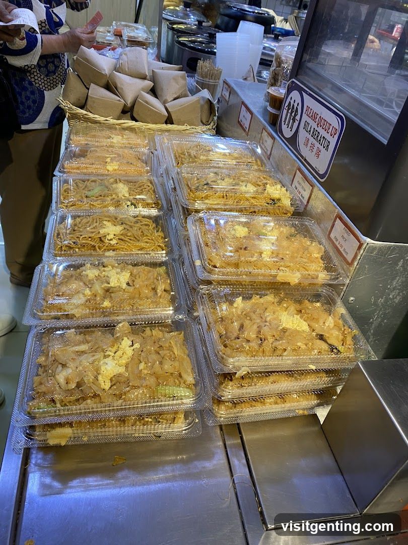 Food stall interior