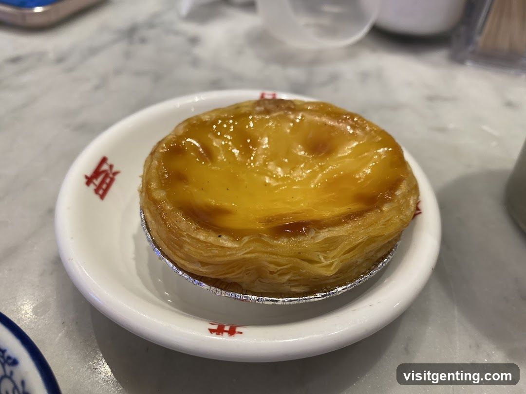 Egg Tart on Plate