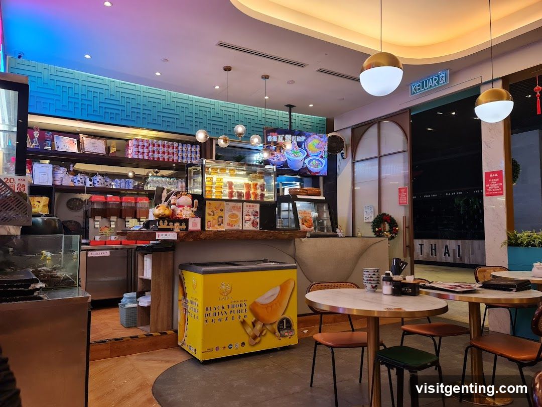 Interior of a food establishment