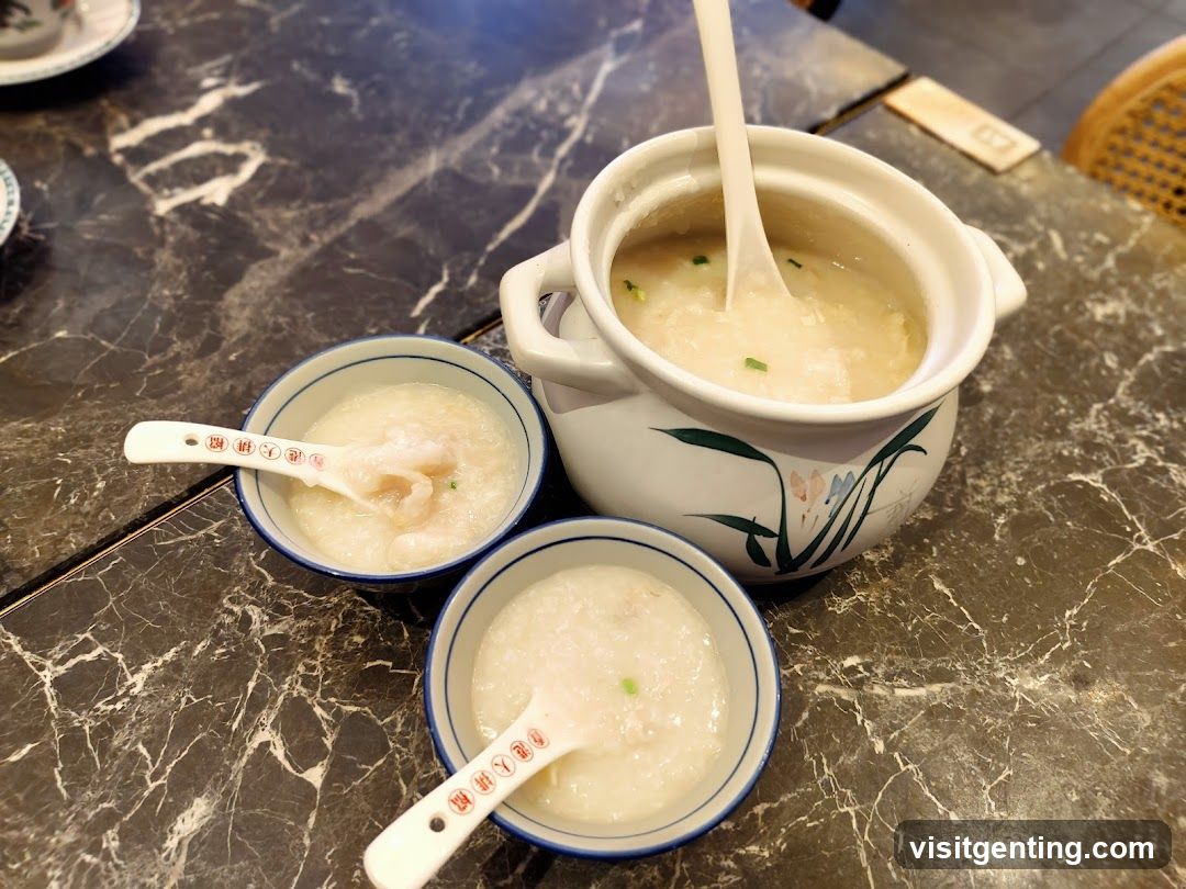 Table with Rice Porridge