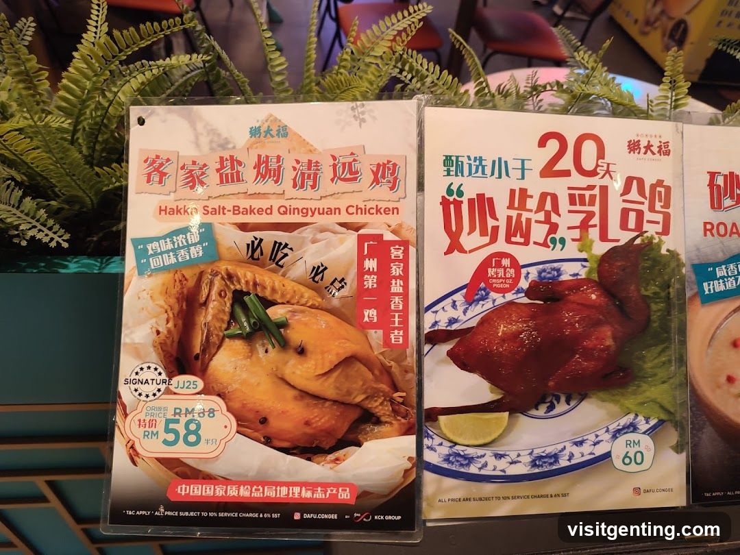 Promotional Posters at Restaurant