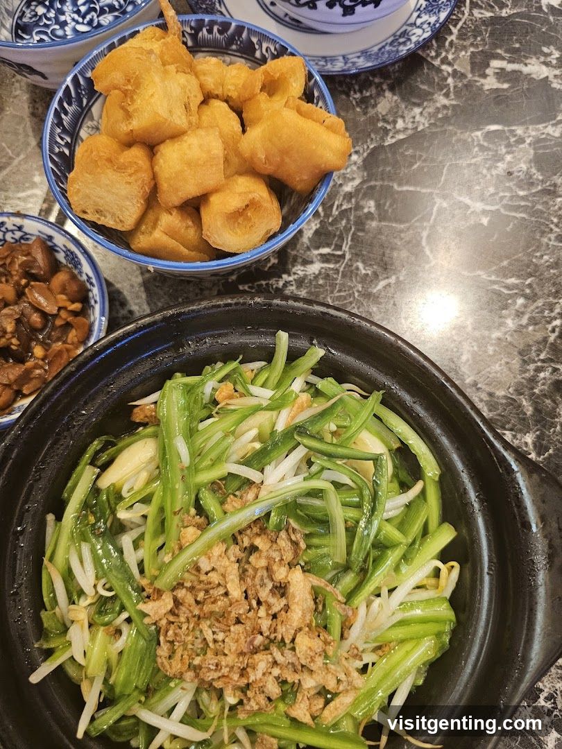 Dining Table with Chinese Cuisine