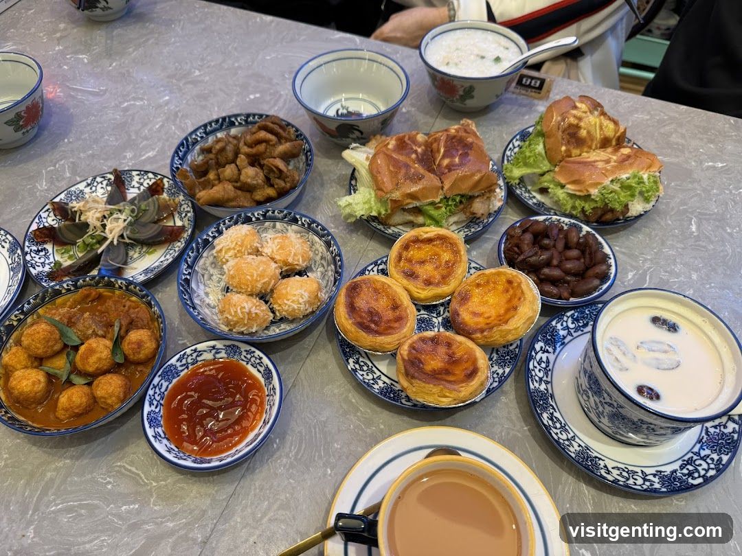 Table with assorted dishes