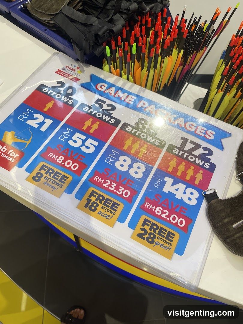 Archery Game Packages Display