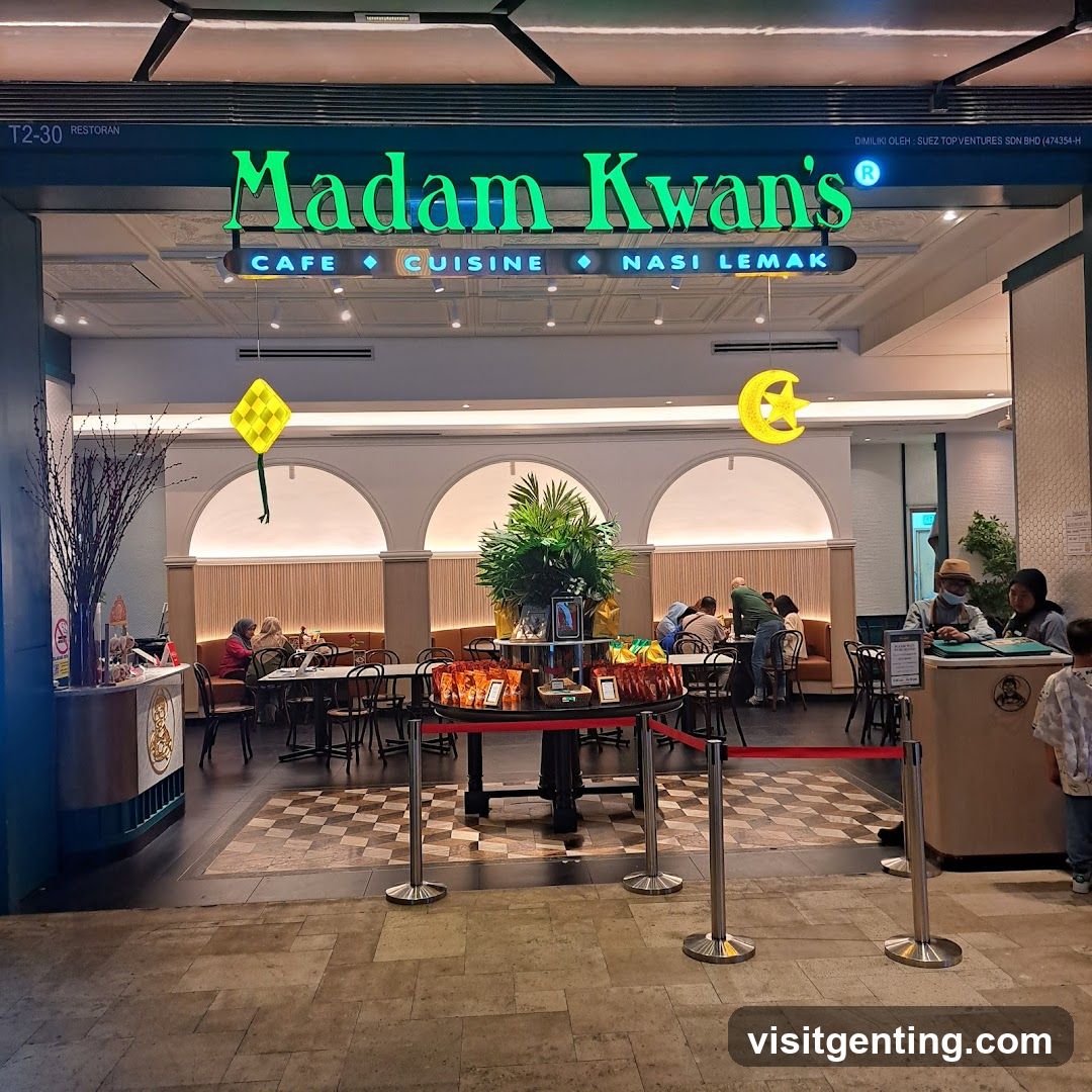 Madam Kwan's Restaurant Entrance