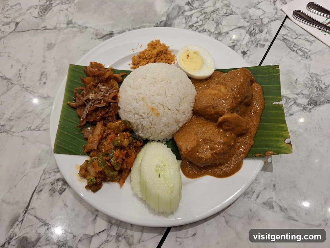 Food Plate on Marble Surface