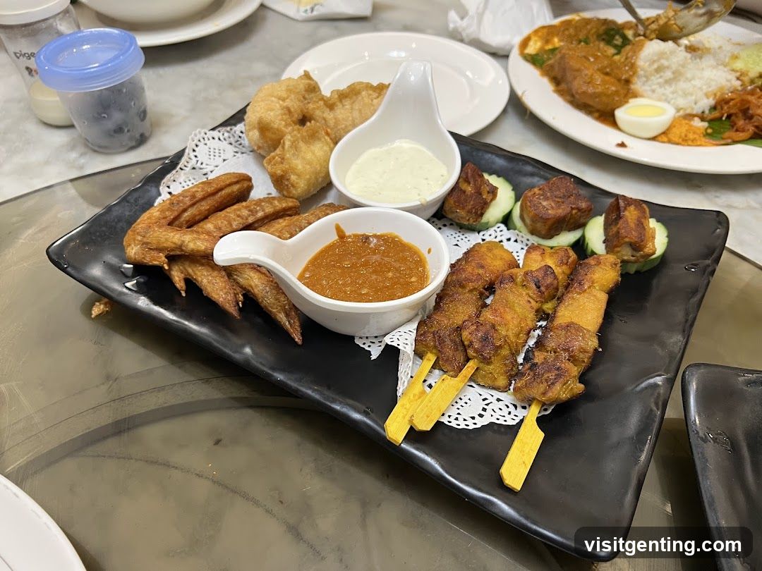 Dining Table with Malaysian Cuisine