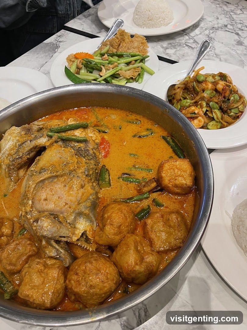 Dining Table with Thai Cuisine