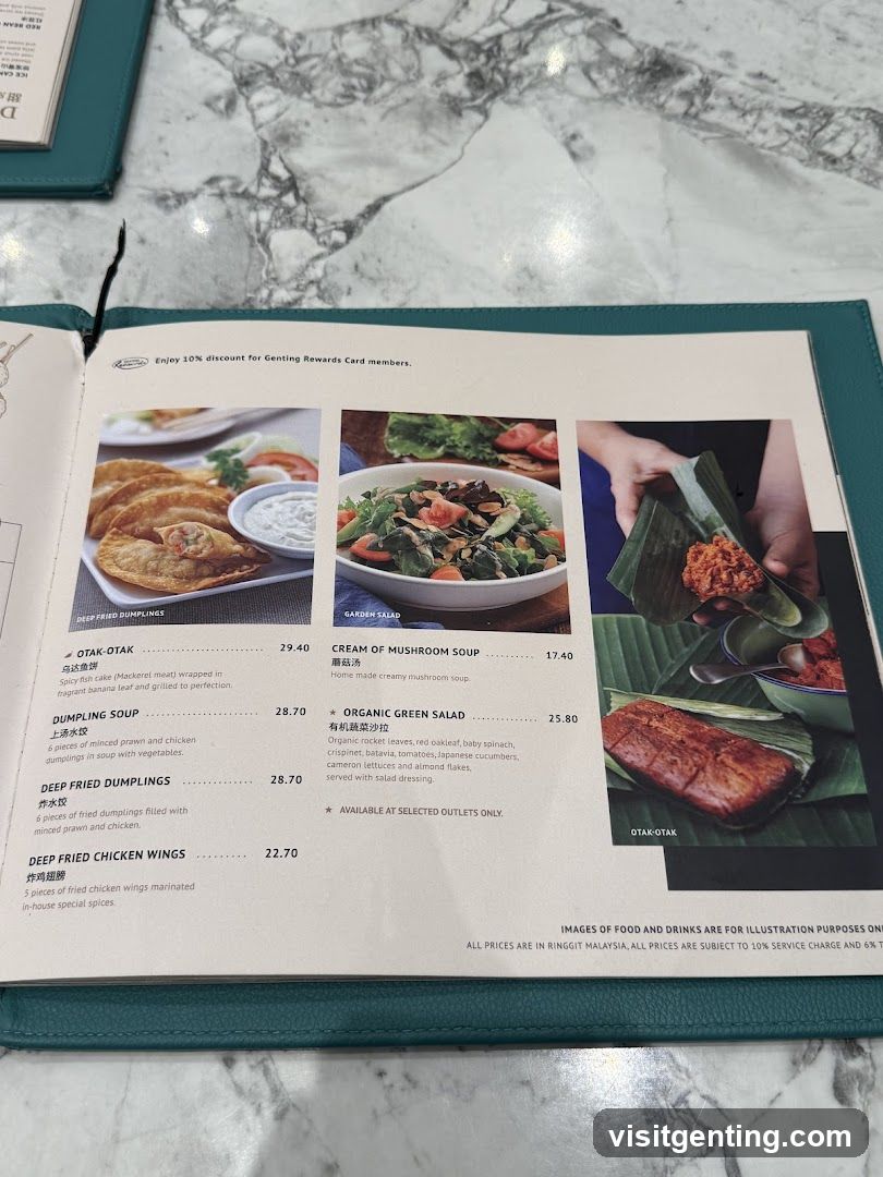 Restaurant Menu Page