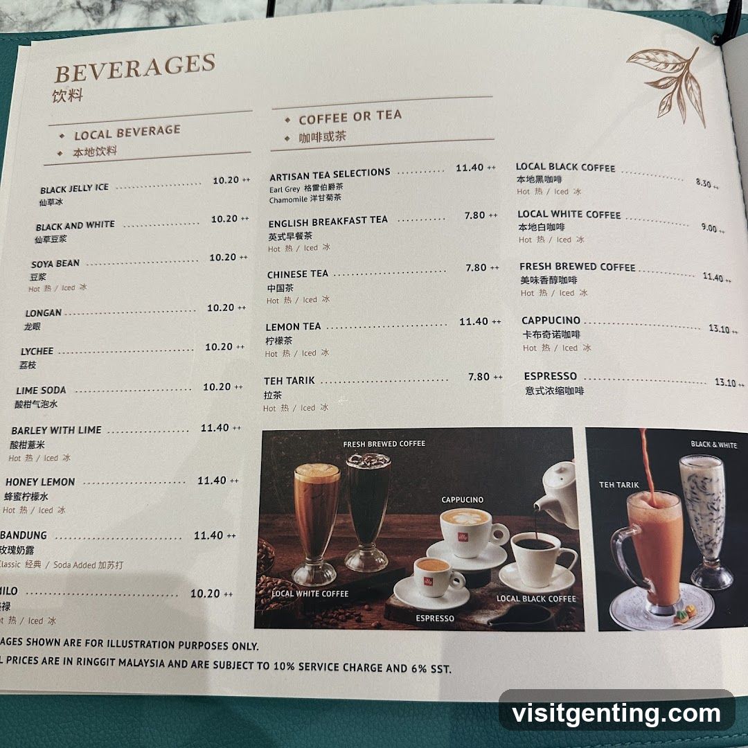 Beverages Menu