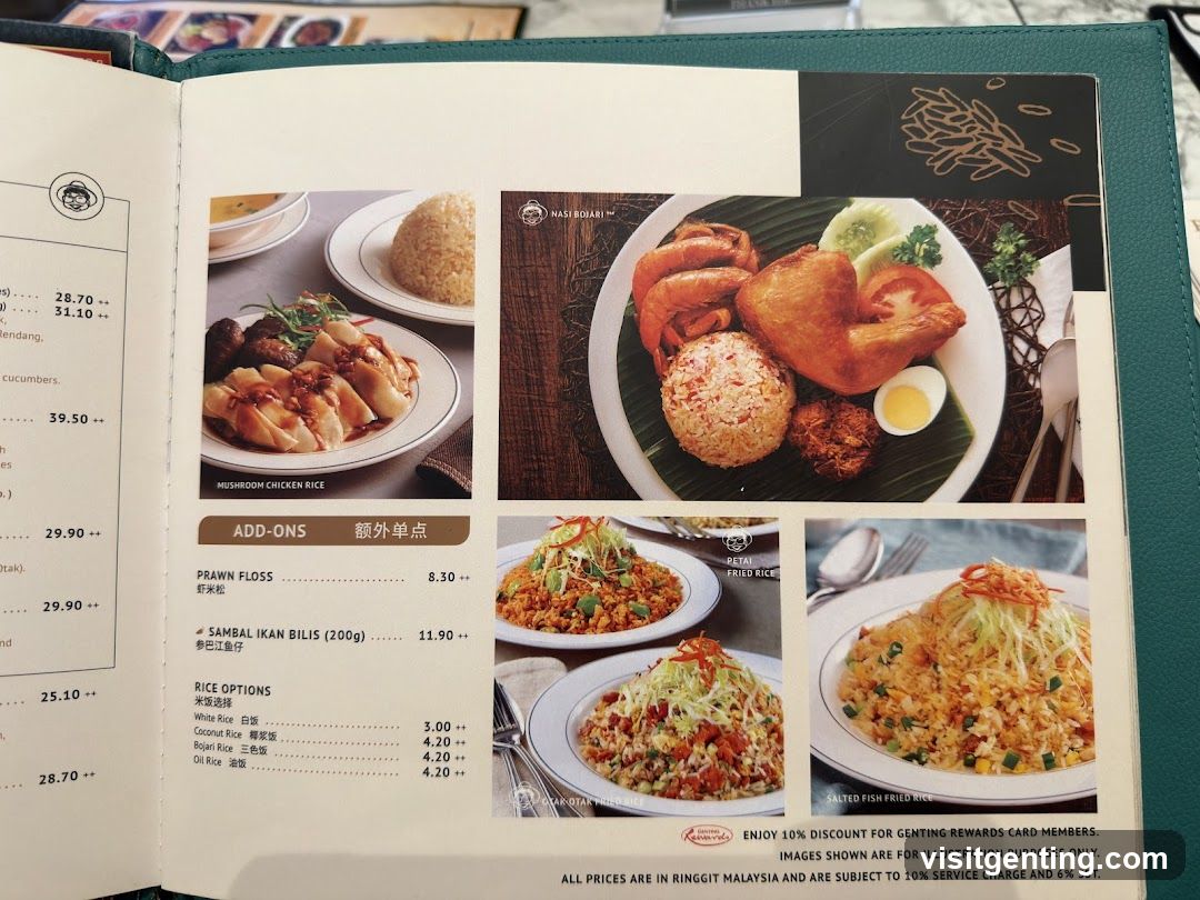 Restaurant Menu Page