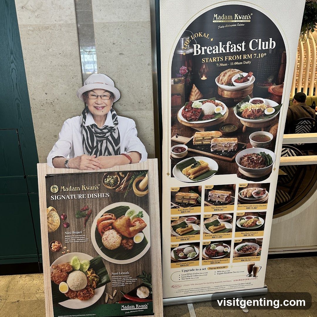 Madam Kwan's promotional display