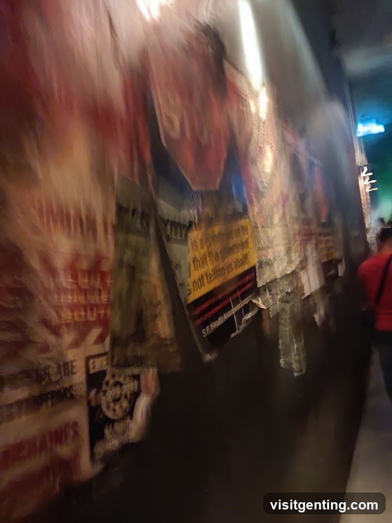 Blurred Wall with Posters